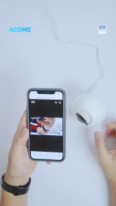 ACOME IOT Kamera CCTV APC03 + TF Card 64GB | CCTV Indoor | Full HD 1440P | 4MP | Auto Deteksi Gerak | Rotasi 360° | Audio 2 Arah | Tetap Terang dalam Mode Malam