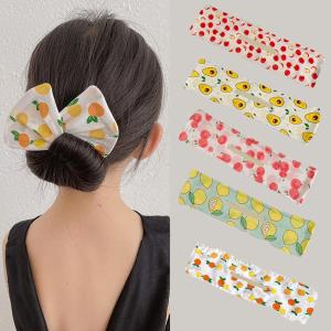 Dụng Cụ Tạo Kiểu Tóc Búi Tóc Bun Print Headband Kẹp Xoắn Tạo Kiểu Tóc Donut Thời Trang Dành Cho Phụ Nữ