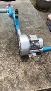 Ring Blower CTA1.5HP 380V ปั๊มริงโบเวอร์ ท่อเข้าออก 1 1/4นิ้ว สีฟ้า สปอต์แกรนด์ สำหรับการใช้ในการดูแลระบบ และบำบัดน้ำเสีย