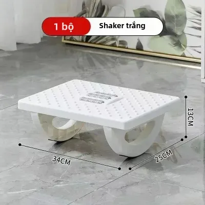 Ghế Kê Chân Có Con Lăn Massage Chống Trượt Thiết Kế Bán Nguyệt Có Thể Rung Lắc Dùng Cho Nhà/văn Phòng Giúp Chống Gác Chân Chéo Dưới Bàn.