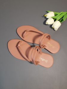 Sandal Teplek Wanita Kekinian Japit Tali Belakang D06