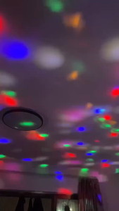 Disco Ball Light Decoration Rotating Crystal Magic Ball LED Stage Light Bulb 6W RGB Colorful Rot