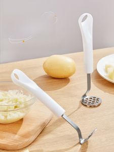 Food Grade Stainless Steel Potato Masher Baby Food Tool Home Use Kitchen Hand Operated Muddler Grinder