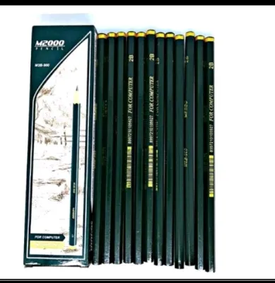 Pensil 2B M2000 for computer / pensil Station 2B (1 pak isi 12 pcs)