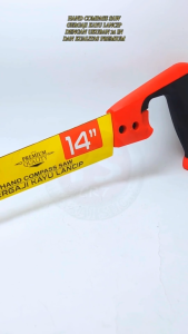 TJAP MATA Gergaji Kayu Lancip 14" (35cm) Hand Compass Saw / Gergaji Kayu Lancip Tjap Mata Ukuran 14 inch Gagang Ergonomis Anti Slip