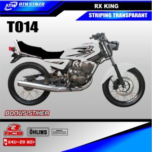Stiker Striping Variasi Transparan Yamaha RX KING