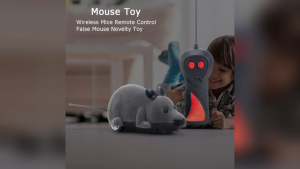 Chuột Nhung Không Dây Điều Khiển Từ Xa Thú Cưng Mèo Vui Nhộn Mô Phỏng Giả Đồ Chơi Chuột Chuyển Động Cơ Tương Tác Chuột Điện Tử