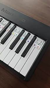 Four Styles Silicone Piano Stickers Non Adhesive Musical Instrument Accessories for 61/88 Keys