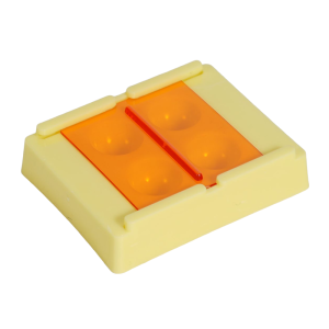 4 Slots Dental Resin Shade Light Box Mix Composite Hood Case Protector Veneer Storage Box Denture Teeth Patch Organizer Tools
