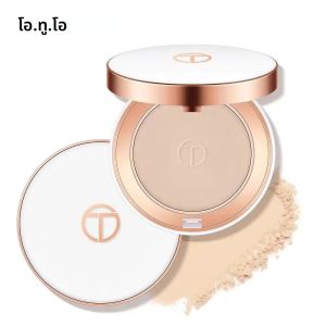 Silk Smooth Oil Control Pressed Powder แป้งแต่งหน้ากันน้ํา Long Lasting Face Powder สําหรับ Flawless Matte Finish