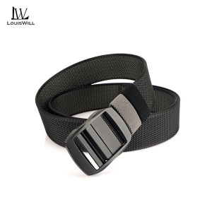 LouisWill Men Belt Outdoor Tactical Belt Adjustable Buckle Belt Rotating Buckle Nylon Waistband Double-Sided Two-Color Belt Youth Sports Canvas Pant Belt Simple Nice Waistband Nylon