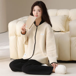 MiiOW | Thickened Thermal Womens Pajama Set Fluffy Cotton