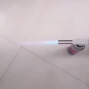 Dụng Cụ Khò Gas Đánh Lửa Tự Động Dùng Với Lon Gas Mini Cán Nhựa Màu Trắng Nút Xám Không Đi Kèm Lon Gas