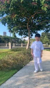 Setelan Koko Anak Hafiz Junior Lucuna Warna Putih Size 2-10 TH