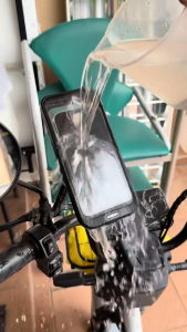 [MOXOM ORIGINAL] 360° Motorbike Phone Holder Rotating Strong Rearview Mirror Motorcycle Phone Bracket rainproof cover