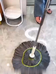 MD-C1315 Twist Mop Pel Lantai Tarik Peras Otomatis Kain Pel Microfiber / Alat Pel Lantai Putar