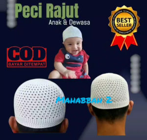 Peci Rajut Peci Putih Peci Haji TERMURAH (COD)
