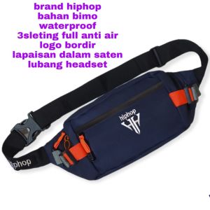 TAS PINGGANG SLINGBAG WAIST BAG WATERPROOF TAS PINGGANG RINGAN ANTI AIR PRIA