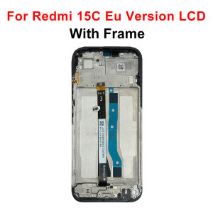 OLED For Xiaomi Redmi 15C 4G 25078RA3EA 5G 2508CRN2BC 15C Eu Version Big Glass LCD Display Screen Touch Panel Digitizer Frame
