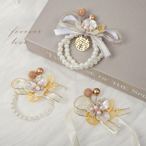 Bridesmaid Wrist Flower Bride Sisters Group Handed Flower Groomsman Bridegroom Corsage Beautiful High-End Fresh Wedding Bracelet Flower