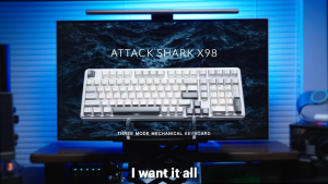 ATTACK SHARK X98 Full-size Wireless RGB Mechanical Keyboard Gasket Bluetooth/2.4G/Wired Hot Swappable NKRO 4000mAh Battery