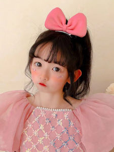 Princess Butterfly Knot Hair Clip Baby Girl Birthday Headwear Barbi Style Childrens Accessories Pink Korean Version