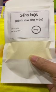 Sữa bột chó mèo 100gr zip sữa cho chó mèo biếng ăn