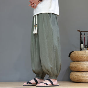 JIARONG | Men Summer Thin Casual Pants High-end Linen Trousers