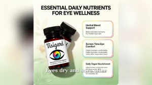 Visigard Natural Eye Vision Support Capsules 30 Vegetarian Capsules Herb Blend For Digital Screen Eye Care