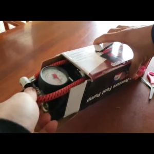 Bơm hơi dùng chân JC 702A dụng cụ bơm xe máy xe đạp GS Loại 1 Piston máy bơm xe đạp bơm xe máy xe đạp bơm đạp chân mini cho gia đình