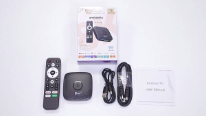 Smartifact  8K HD TV98 Mini Android 14.0 Box 8+128GB 2.4G/5G Dual WiFi Bluetooth5.2 Android 14 Voice Remote Control LED Digital Display TV Receivers