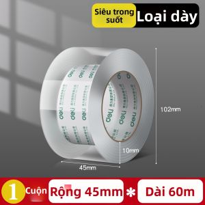 deli | Băng Dính Đóng Gói Rộng Trong Suốt Không Dư Lượng