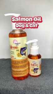 Indopaws Minyak Salmon Murni 100% - Vitamin Bulu Kucing dan Anjing - Minyak Ikan Salmon Untuk Kucing Anjing - Salmon Oil Vitamin