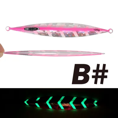 TOLU NEW Slow Sinking Metal Jig 120g 150g 200g 250g 300g Long Casting Slow Sinking Fall Jigs Saltwater Deepsea Fishing Lure