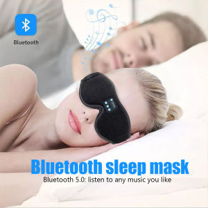 Bluetooth Sleeping Headphones 3D Eye Mask Headset Soft Elastic Comfortable Wireless Travel Airplane Headband Music Earphones