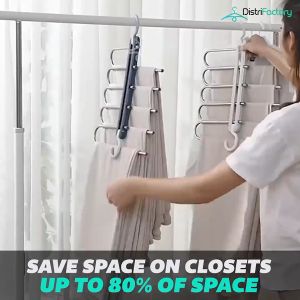 Multi Functional Pants Rack Wardrobe Organizer Racks for Cloth Hanger Magic Pant Space Saving Closet Hangers