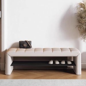 Luxurious Entryway Shoe Changing Bench