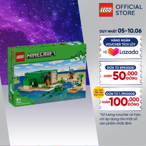 LEGO MINECRAFT 21254 Đồ chơi lắp ráp Ngôi nhà rùa biển (234 chi tiết)