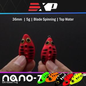 BUY 1 FREE 1 EXP Nano 7 Soft Rubber For Snakehead Fishing Lure soft frog umpan casting haruan toman katak tiruan