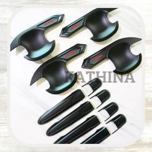 Paket Outer Handle Cover Pintu Mobil Sigra 2016 Hitam Doff