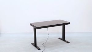 โต๊ะทำงาน สุขภาพ ERGONมอเตอร์คู่ (แบบติดตั้งให้/ประกอบเสร็จ) ปรับระดับแบบ โต๊ะปรับระดับ โต๊ะคอม ปรับระดับไฟฟ้า มีช่องUSBชาร์จมือถือ