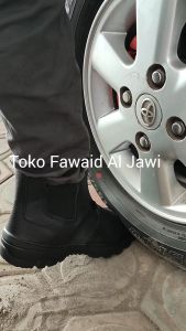 Sepatu Safety Kulit Sapi Asli Terbaik Tahan Api Las & Bengkel Pom Weller