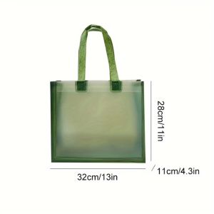 Tas Mika Transparan Bening / Tote Bag Hampers Goodie Gift Bag Besar