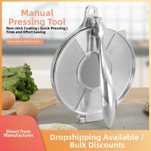 Aluminum Corn Tortilla and Dumpling Wrapper Press