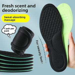 LINGMIAO | Mens Breathable Anti-Odor Fragrant Nano Thin Soft Insoles