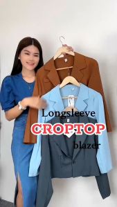 Jass Shop Korean Crop Long Sleeve Blazer  With Stylish Lapel Collar Fit From S-M Body Frame 1635