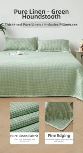 ZHIMENGREN | Foldable Summer Linen Bedding 3-Piece Set