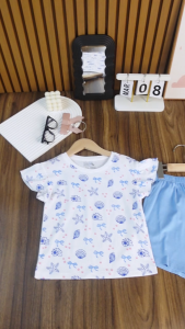 [Bộ BG  thun cộc tay 06 311] Bộ quần áo bé gái size đại Bigfox Miss Meow mặc nhà mùa hè quần đùi vải cotton cỡ trẻ em 3-11 tuổi