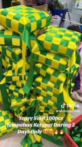 Ketupat Polyfoam Hiasan Raya Banyak Saiz Exclusive Design Satin Ribbon Handmade Hari Raya Decoration Decor Rumah