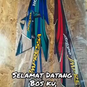 Striping Stiker Motor Honda Astrea IMPRESSA 1997 TERMURAH TERLARIS